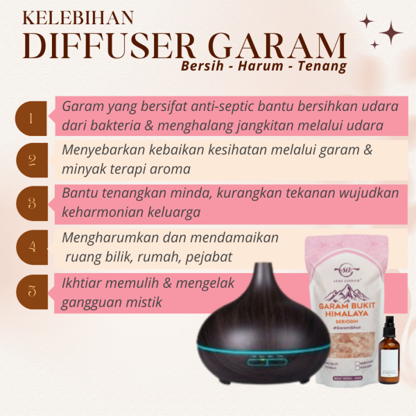 Diffuser Garam Bukit Seri Aishah Bersama Aromaterapi - Image 11