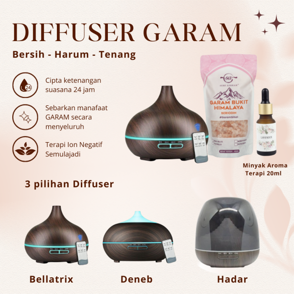 Diffuser Garam Bukit Seri Aishah Bersama Aromaterapi - Image 4