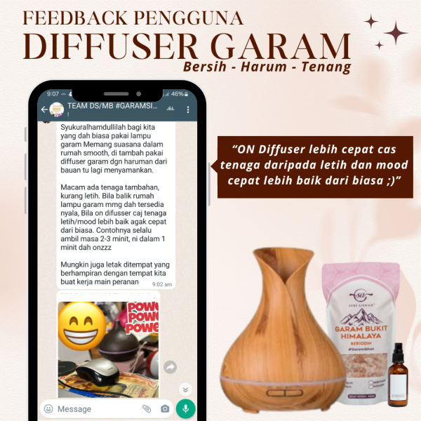 Diffuser Garam Bukit Seri Aishah Bersama Aromaterapi - Image 13