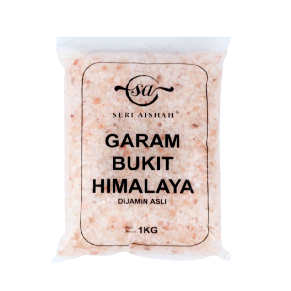 Garam Bukit Pink Premium Kasar Seri Aishah 2-5MM 1KG