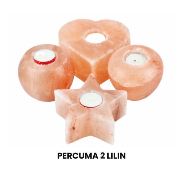 Pemegang Lilin Garam Seri Aishah (Tealight)